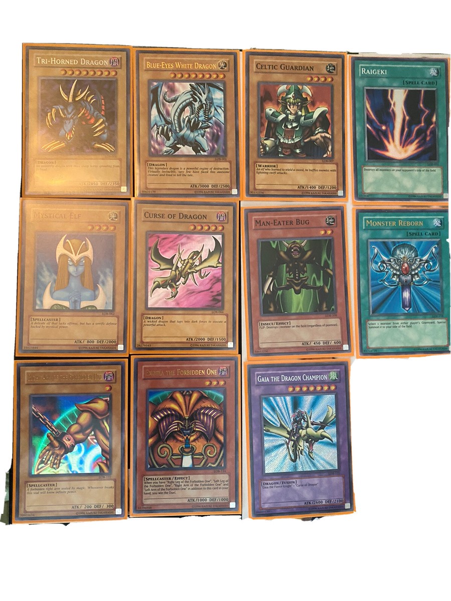 LOB Set of 12 HOLOS includes BOTH SECRET RARES! Unlimited NEAR