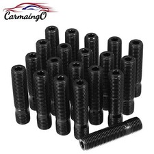 Perno convertidor de vástago de conversión de pernos de rueda de llanta de 38 mm 20 piezas 62 mm 14x1,25 a 14x1,5