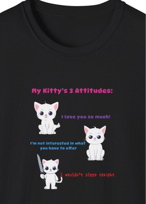 Kitty's 3 Attitudes Softstyle T-Shirt
