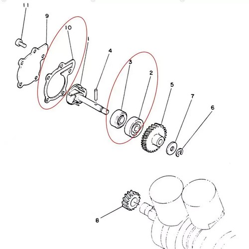 For Yamaha Banshee 350 YFZ350 1987-2006 Water Pump Cover EZ Drain Kit w/Gasket - Picture 2 of 9