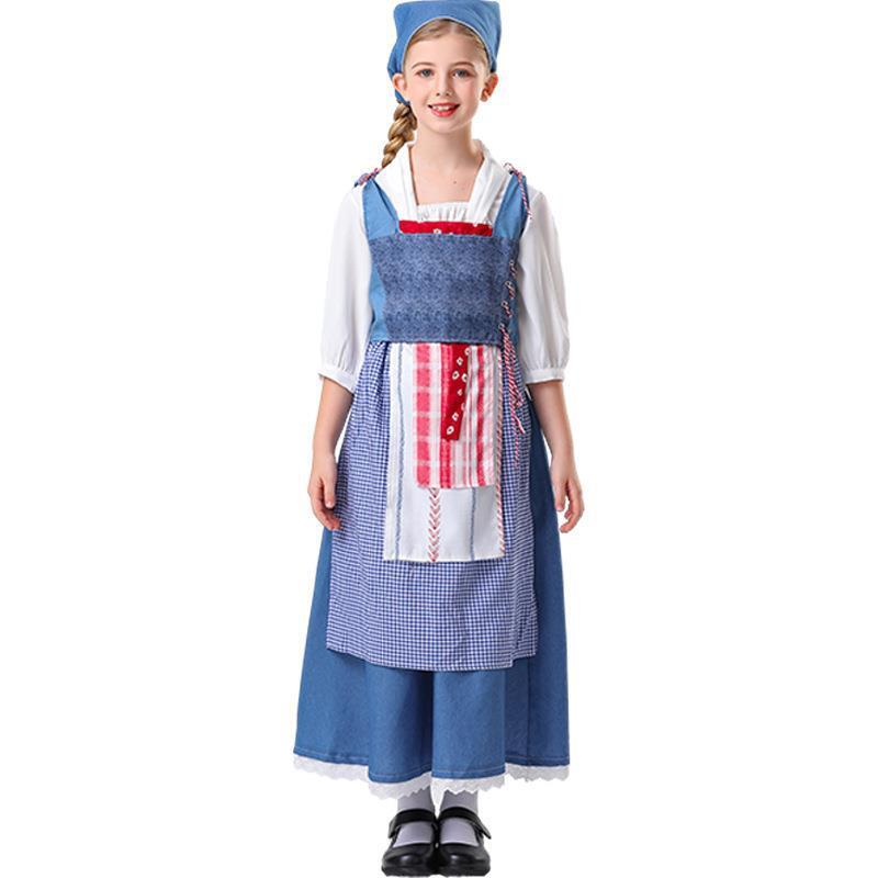 Niños La Bella y la Bestia Juegos con disfraces Princesa Bella Vestido Disfraz Niña Vestido Regalo