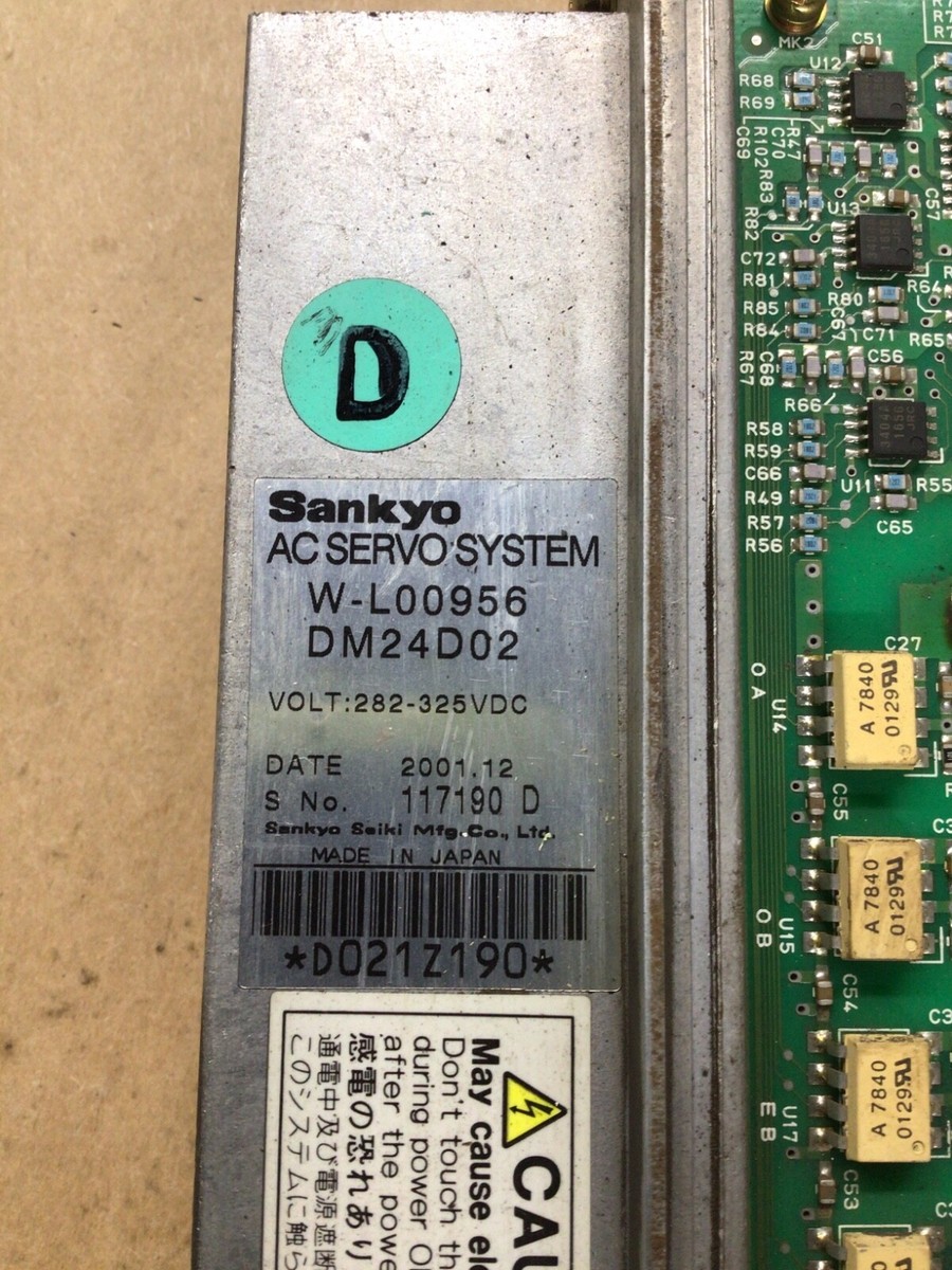 W-L00956 DM24D02 SANKYO AC SERVO SYSTEM #4004I148 | eBay W-L00956 DM24D02 SANKYO AC SERVO SYSTEM #4004I148 | eBay