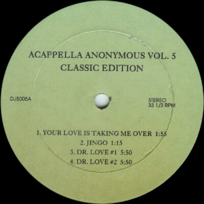 Acappella Anonymous Vol. 5 (Classic Edition) , LP 33''