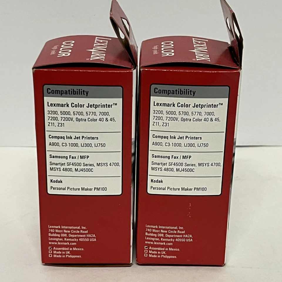 Lexmark 85 Ink Cartridge 12A1985 Color Lot-2 Genuine New Sealed - Image 3 of 4