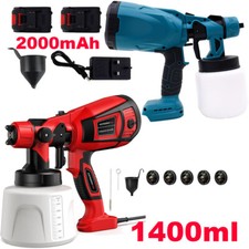 850W/600W High Pressure Cordless Paint Sprayer Electric Airless HVLP Spray Gun