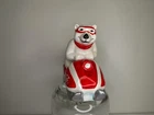 Vtg Coca Cola Polar Bear, Always Snowmobiling 1995  Ceramic