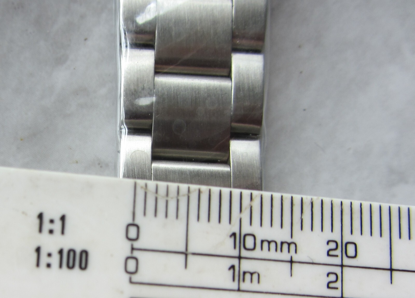 20mm Stainless Steel Oyster Band Bracelet Strap with 455b pattern ends image 9