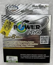 Power Pro Super 8 Slick Spectra Line 20lb by 300yds Green (0701)