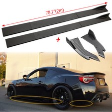 Carbon Fiber 78.7 Side Skirt Rear Bumper Lip Diffuser For Scion Frs Fr-s 13-16
