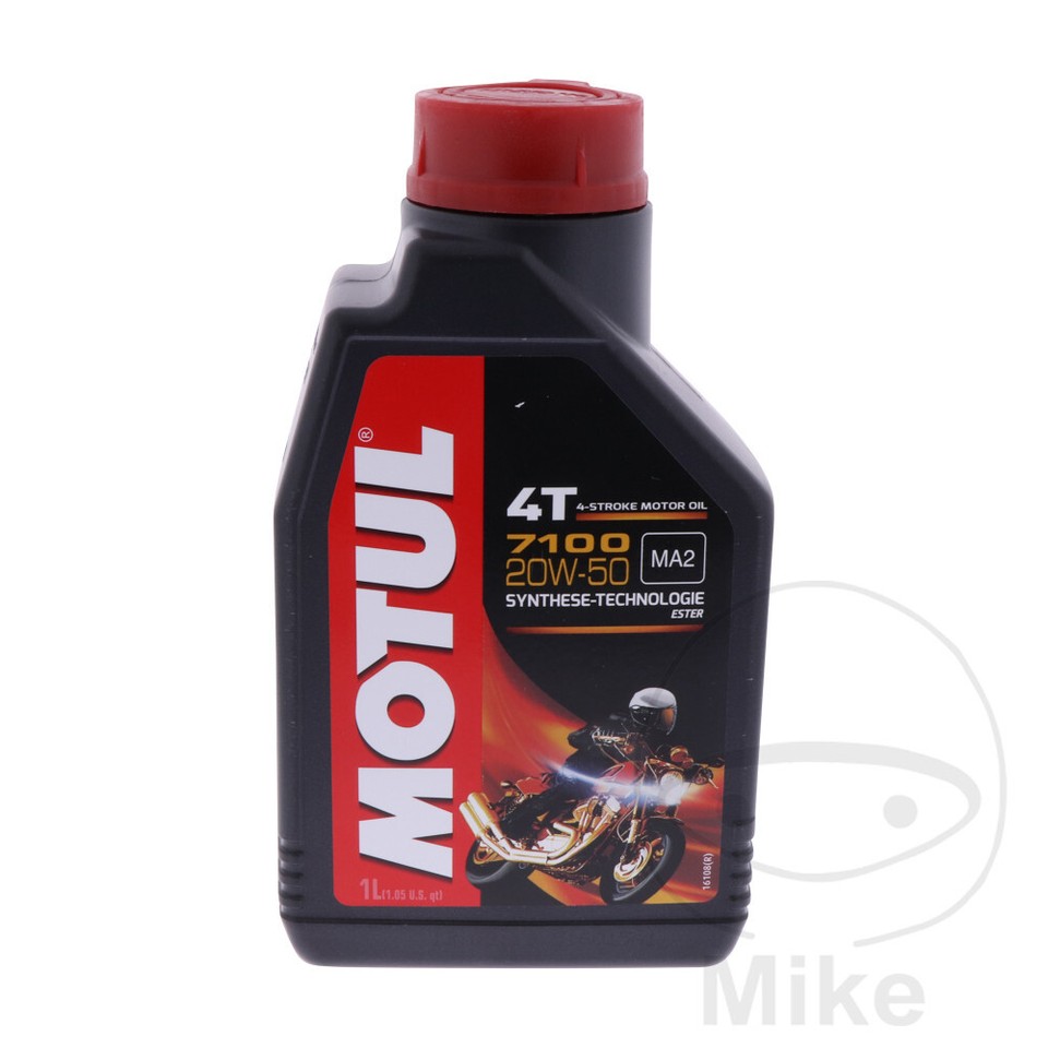 Motul 20W-50 Fully Synthetic Motorcycle Engine Oil - 0.8ml & 1Liter (4- Stroke) | PH