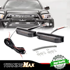 White Front Grille DRL Running Lights w/ mounting Set For 2012-up Toyota Tacoma