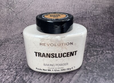 Makeup Revolution Loose Baking Powder, Translucent, 32g, Vegan, Super Matte Fix