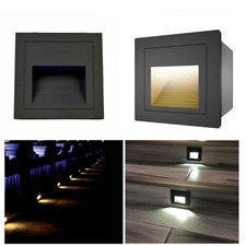 3W LED Wall Stair Night Recessed Light Outdoor Garden Step Stairway Lamp IP65