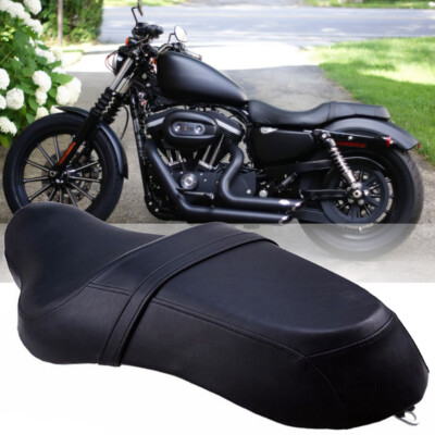 Motorcycle Driver Passenger Two-Up Seat For Harley Iron 1200 883