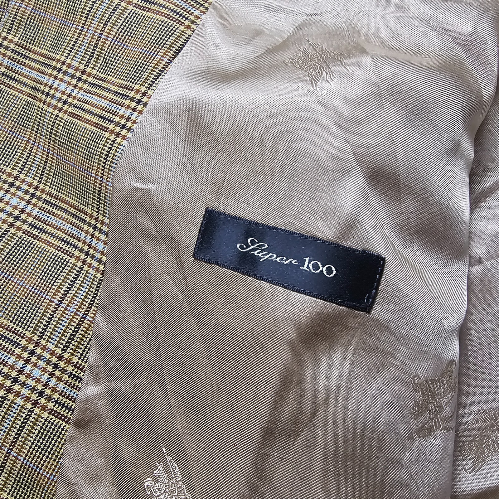 BURBERRY WOOL 100 CHECKED SINGLE BREASTED BLAZER … - image 6