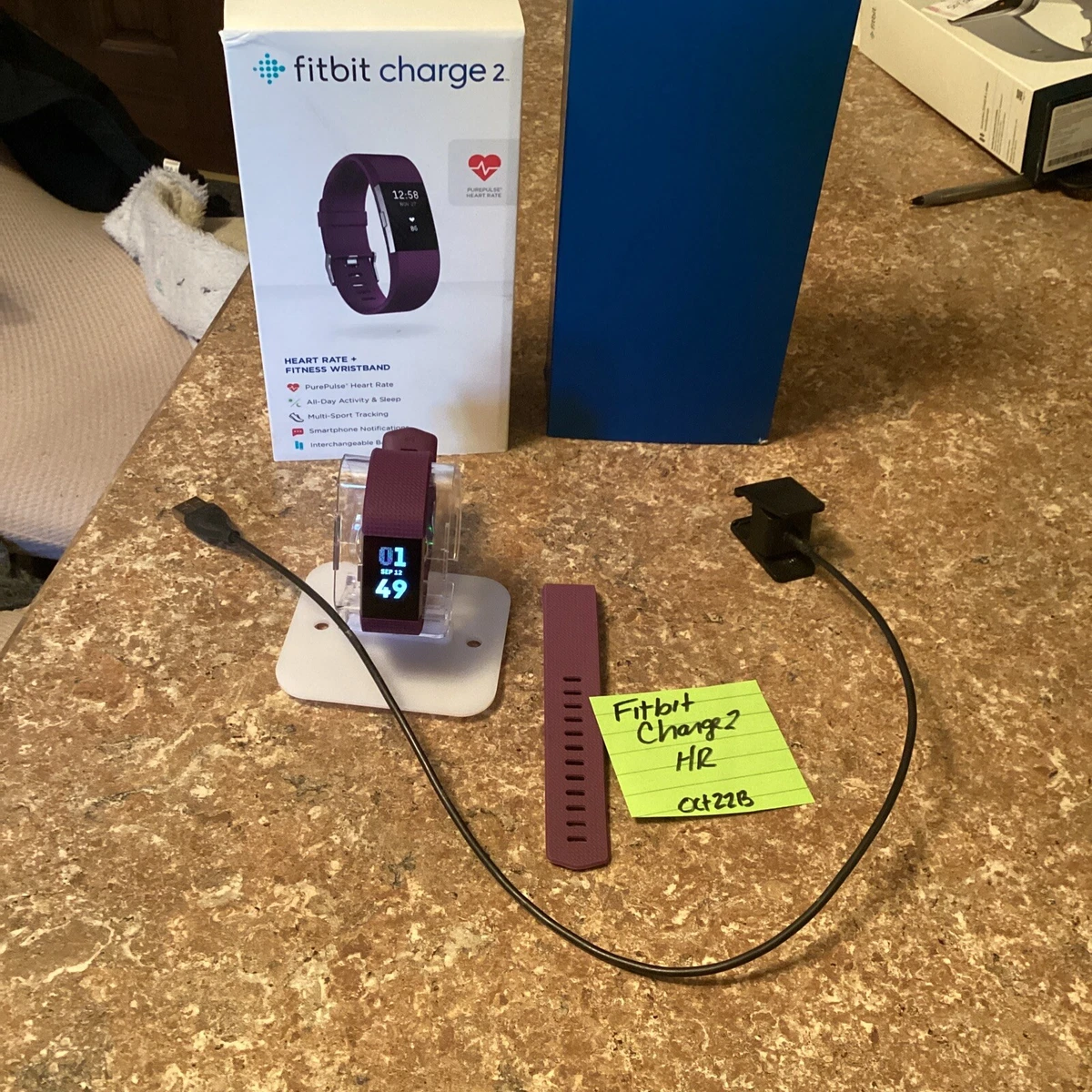 FITBIT Charge 2 Activity Tracker Steps Distance Heart Sleep