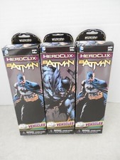 DC HEROCLIX BATMAN BOOSTER PACKS, LOT OF 3, 5 FIGURES  CARDS IN EACH BOX, NIB 