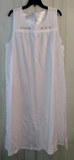 NWT WOMENS EARTH ANGELS PRETTY PINK LONG KNIT NIGHTGOWN  SIZE L
