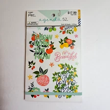 FRUIT Sticker Book Agenda 52 The Paper Studio 1279 pieces Planner Scrapbook NEW