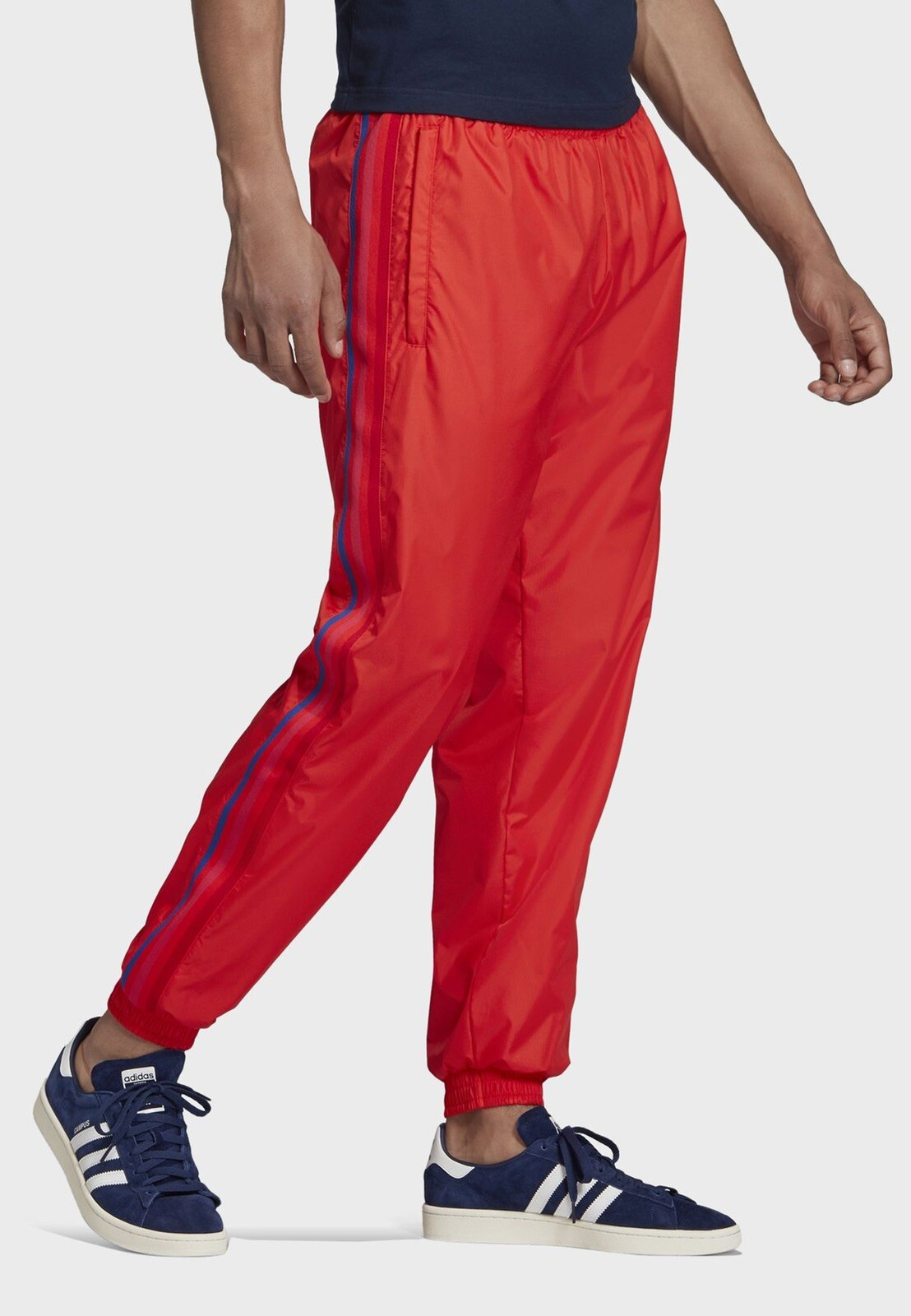 adidas Originals 3d Trefoil Logo Track Pants Mens Size Small Striped Red  for sale online | eBay