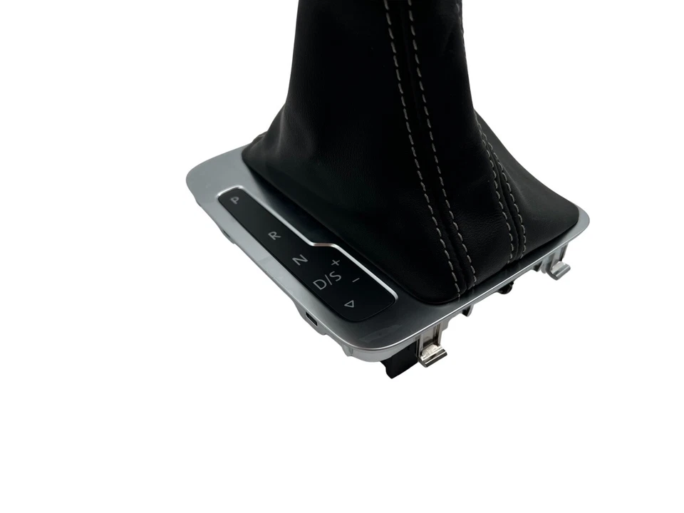 Original VW Gear Knob Cover Touareg 7P Gear Bag Leather Black Automatic - Image 4 of 4