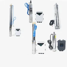 DC Solar Water Pump 48V 24V Submersible Deep Bore Well Farm & Ranch &Garden Pump