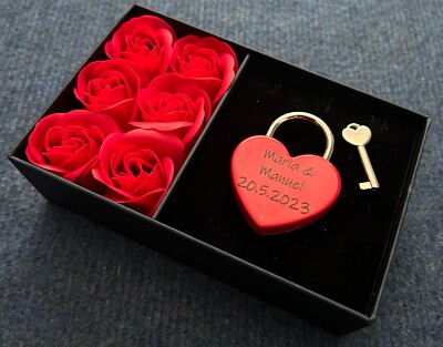 Liebesschloss, Schloss mit Gravur, Valentinstag, Hochzeitsgeschenk personalisier