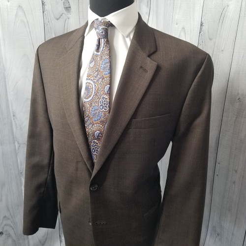 Ralph Lauren Men Blazer 46R/48R Brown Plaid Sport Coat Jacket 100% Wool - Picture 3 of 22