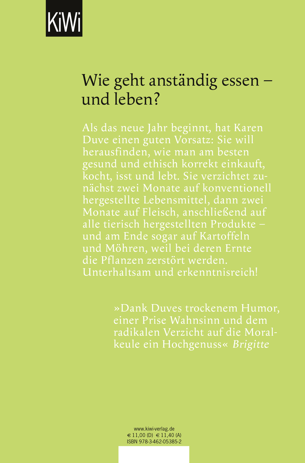 Thumbnail - Karen Duve / Anständig Essen