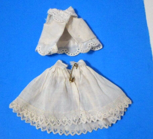 WHITE GAUZE CLOTH SKIRT & TOP / DRESS 6-7" DOLL SIZE NANCY ANN STORYBOOK DOLL ? - Picture 4 of 4
