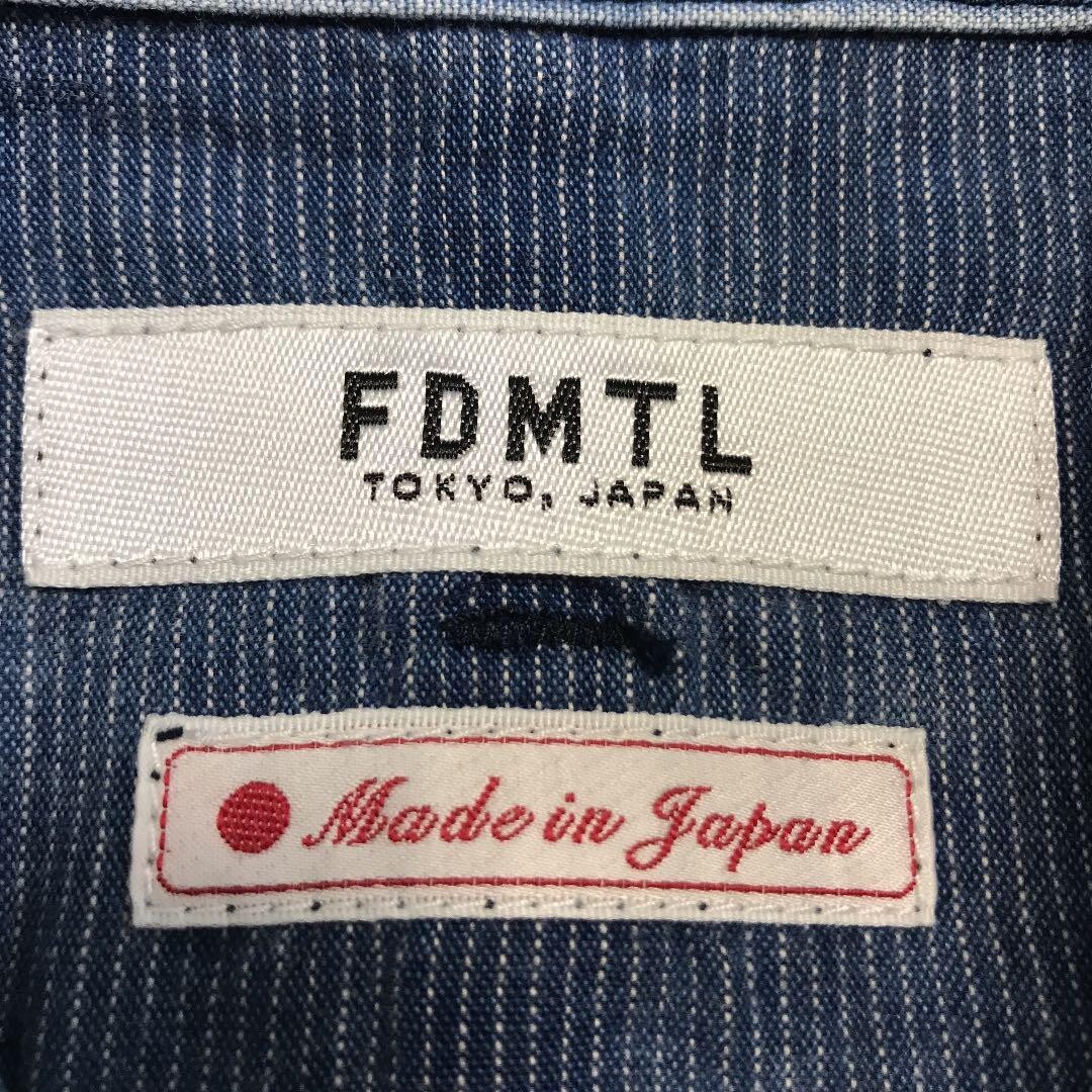 FDMTL Multi Pattern Patchwork Denim Shirt Sashiko… - image 4