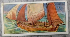 Boats of The World No 31 Scotch Fishing Vintage Imperial Tobacco Co Trading Card