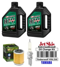For Yamaha Timberwolf YFB 250 Oil Change Kit Oil Filter NGK Spark Plug All Years
