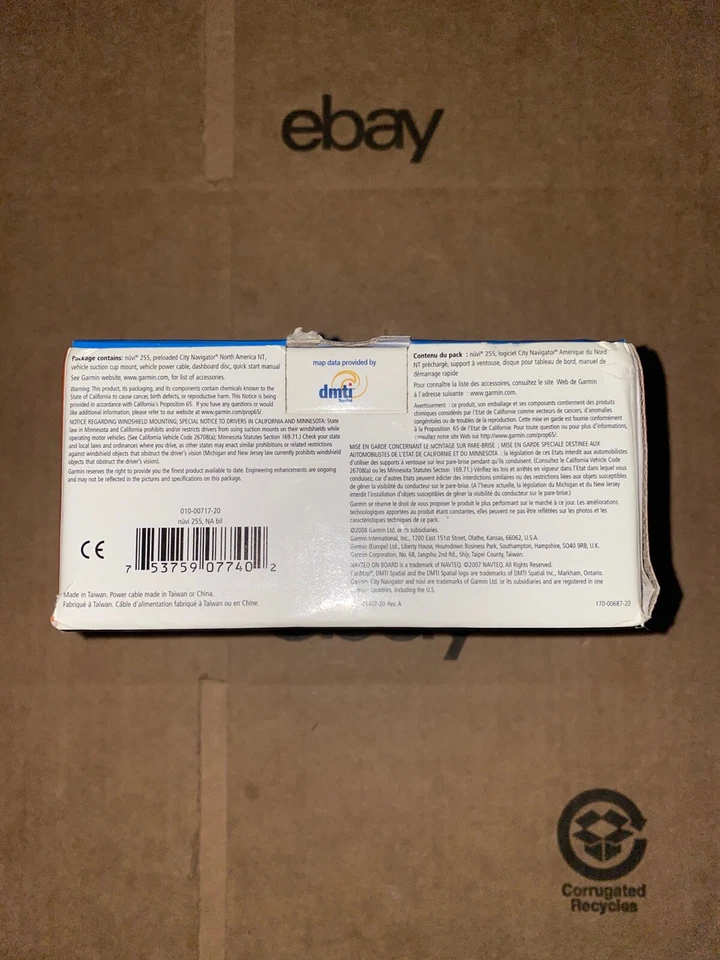 NEW Garmin Nuvi 255 GPS Navigator 3.5" Screen North America Maps Complete - Image 3 of 3