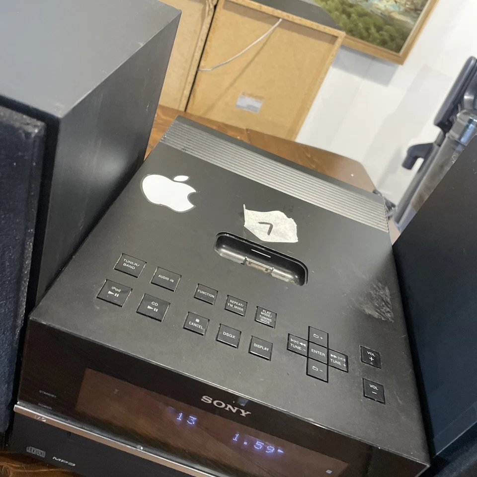 Sony CMT-BX20i Micro Hi-Fi Shelf System CD Radio iPod Dock W 2 Speakers Tested - Image 2 of 4