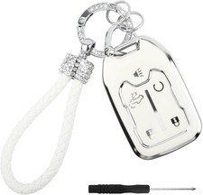 Bling Car Key Fob Cover Compatible with GMC Chevroiet,TPU For Gmc