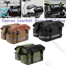 Alforjas de carga de motociclista de lona de ajuste universal negras, verdes, Br