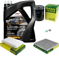 Mann Inspektionspaket 5L Mannol Longlife 5W-30 FüR Toyota Camry Stufenheck