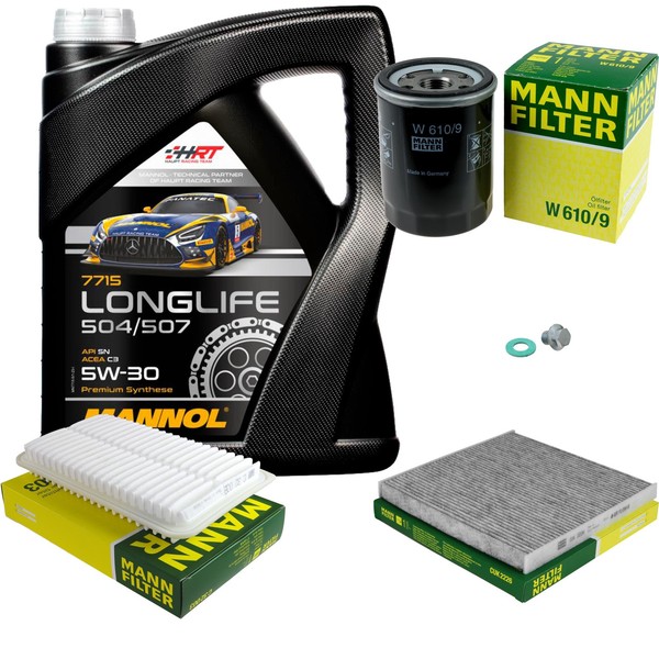 Mann Inspektionspaket 5L Mannol Longlife 5W-30 FüR Toyota Camry Stufenheck-image