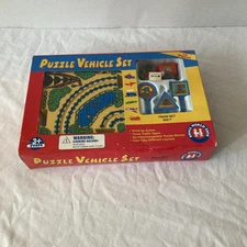 NEW SMALL WORLD TOYS PUZZLE VEHICLE SET SERIES TRAIN SET 9281T 10 PIECES