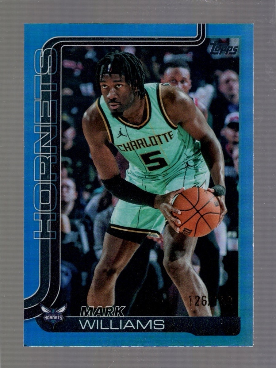 2025-26 Topps Mark Williams Blue Holo Foil #70.  126/150