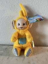1998 Vintage Teletubbies Laa Laa Plush Yellow Doll Playskool 6  NEW WITH TAGS