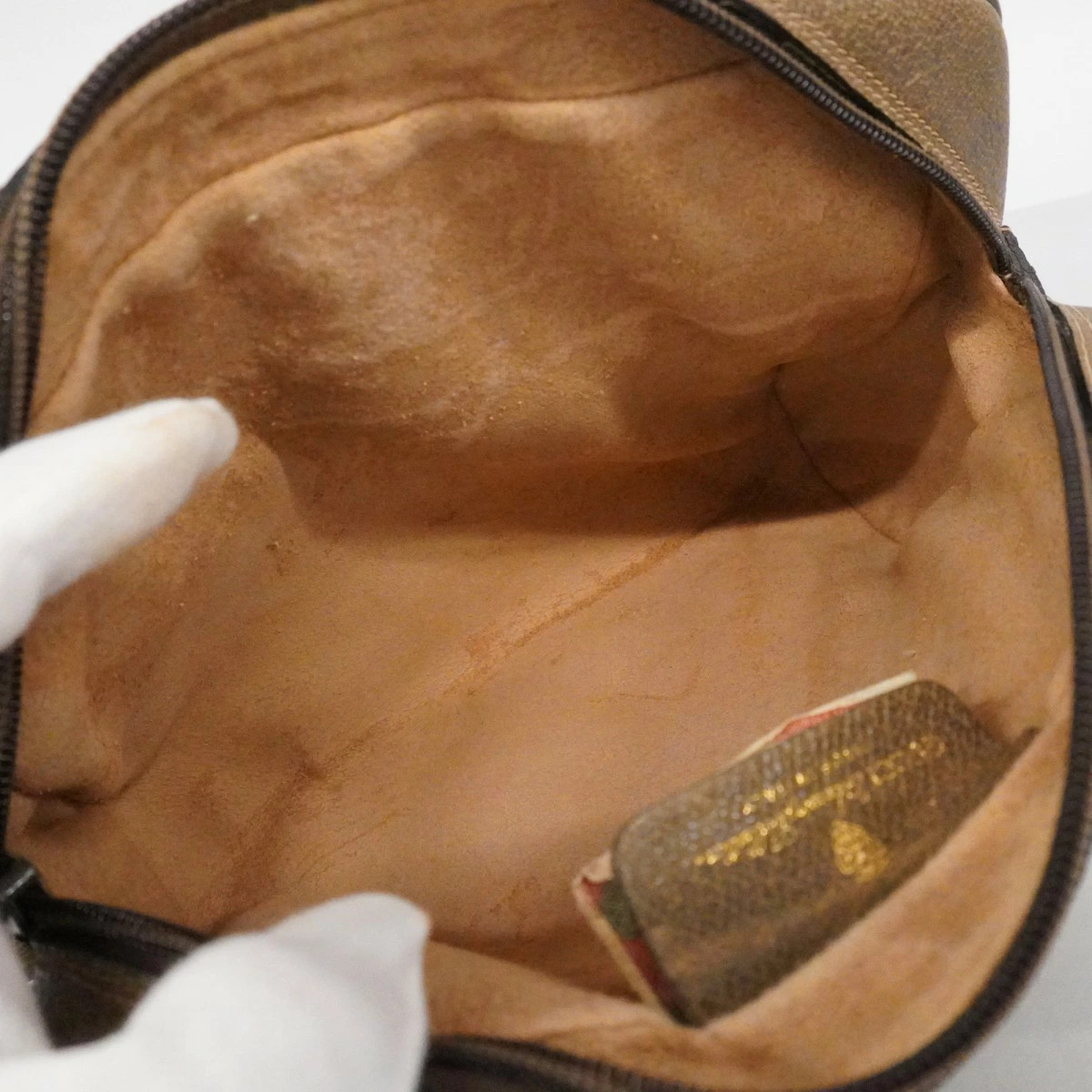 Gucci Jackie GG Canvas Shoulder Bag Brown Gold Leather thumbnail 4