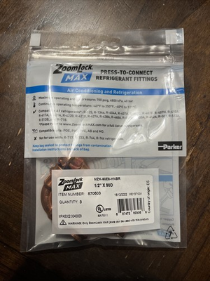 #ad ZoomLock MAX Press To Connect Refrigerant Fittings $28.00