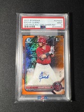 2022 Bowman Chrome 1sr Edgar Quero Orange Shimmer Refractor /25 PSA 9