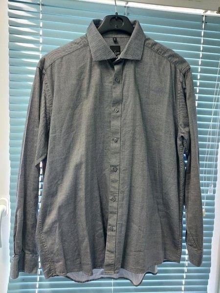 Men Daniel Hechter Shirt Grey Cotton 36 / S / 44