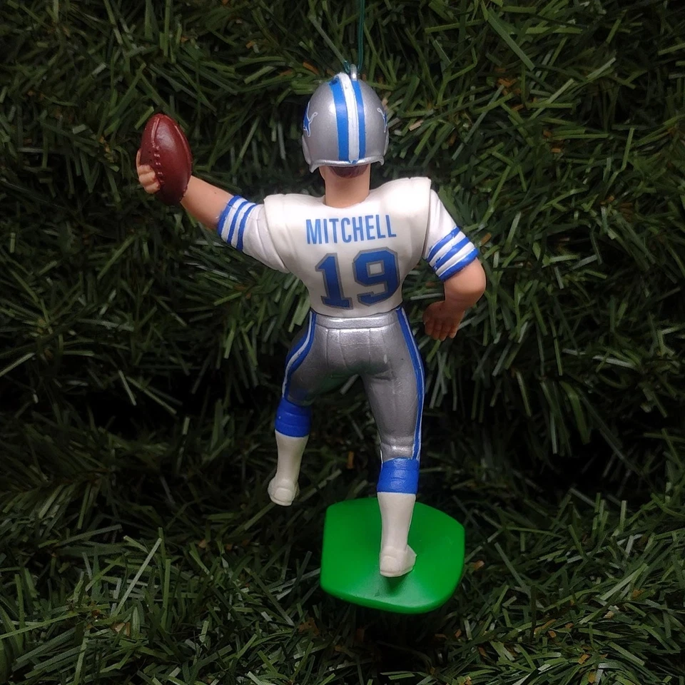 Enfeites DETROIT LIONS Barry Sanders Moore lote Mitchell presente de Natal NFL - Imagem 4 de 4