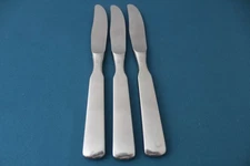 3 Dinner Knives Hollow WMF PILGRIM Satin Stainless Germany 8 1/4"