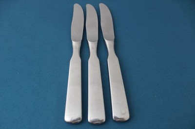 3 Dinner Knives Hollow WMF PILGRIM Satin Stainless Germany 8 1/4''