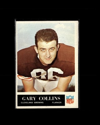 Gary Collins 1965 Philadelphia Football Card #32 Cleveland Browns E6